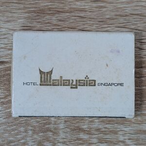 Vintage Hotel Malaysia Singapore Matchbook Holder w/ Matches Souvenir